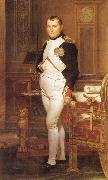 Jacques-Louis David Napoleon in his Study painting